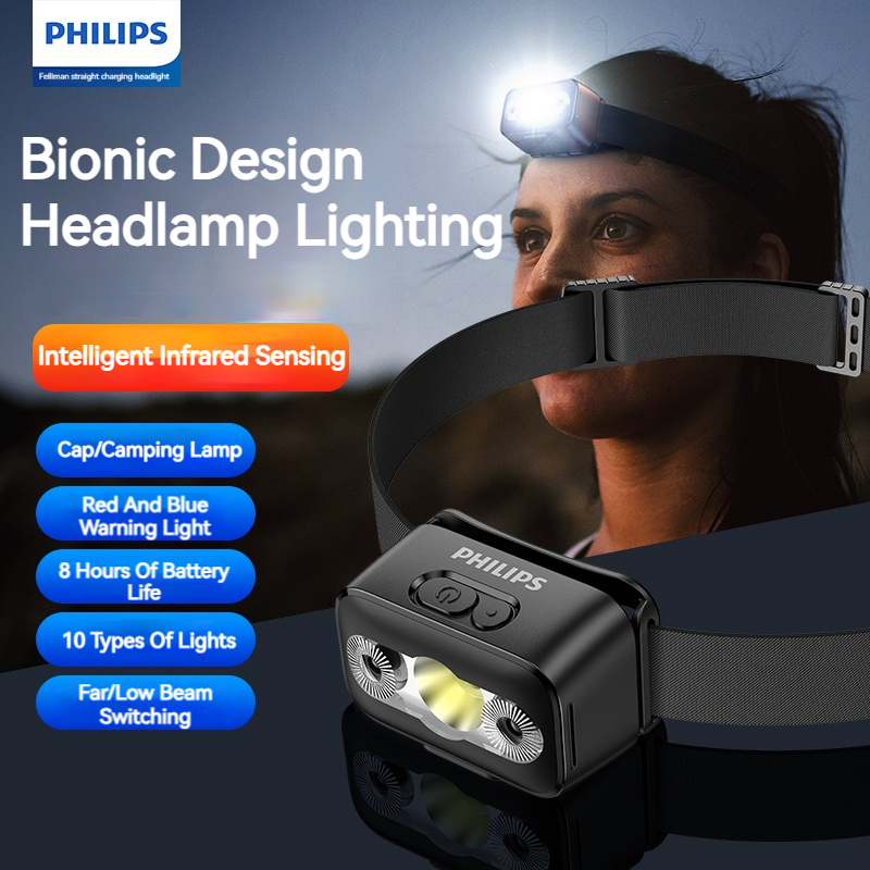 Outdoor Lighting With Sensor - Philips LED lampe frontale capteur tête