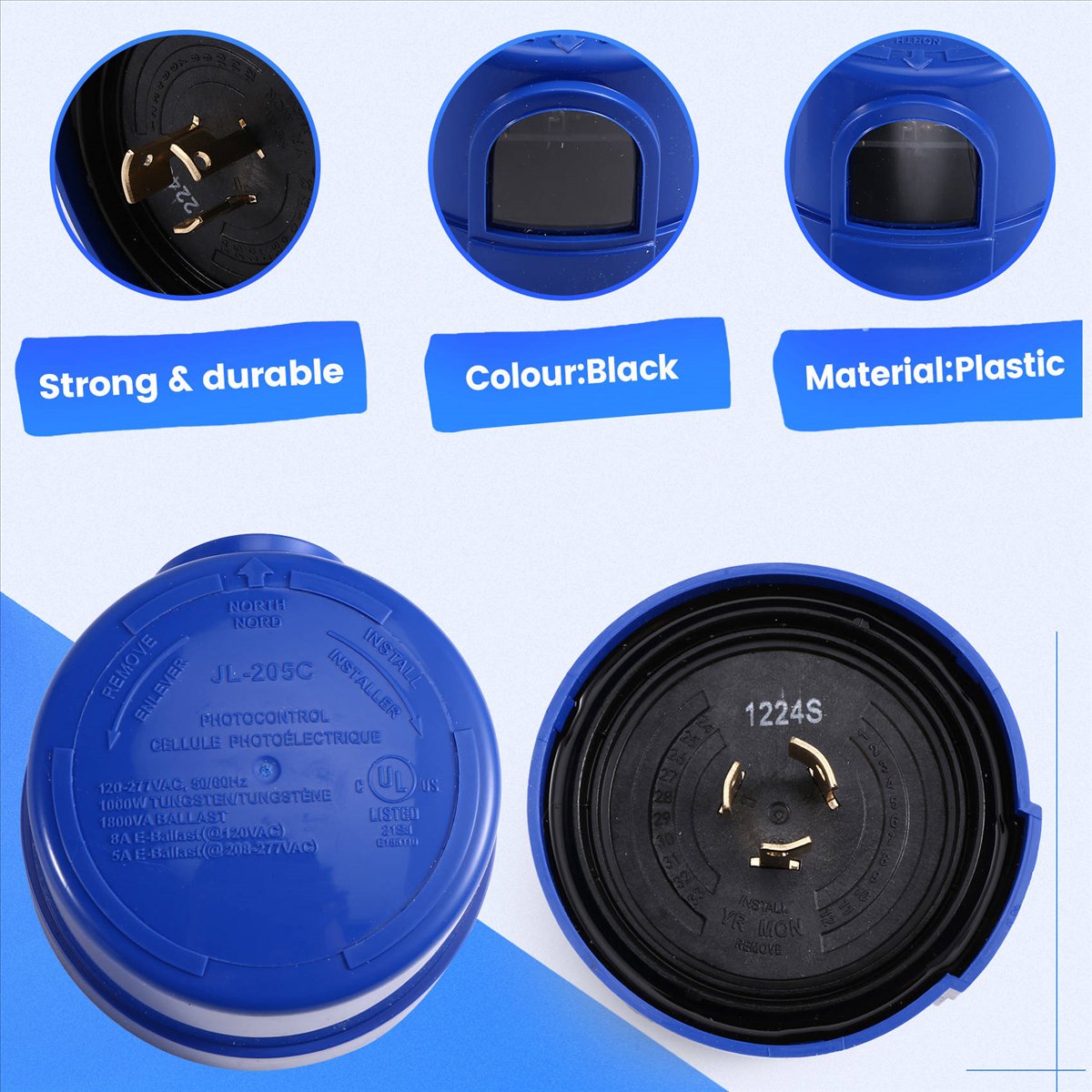 Outdoor Lighting Dusk To Dawn - AS99 HAPPY^3 Pack Photocellule pour éclairage