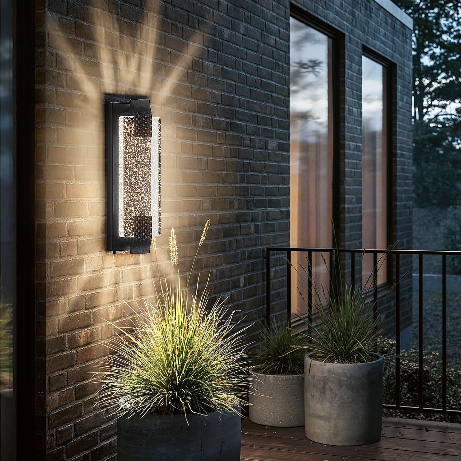 Outdoor Lighting Modern - Lumière de porche extérieure LED de