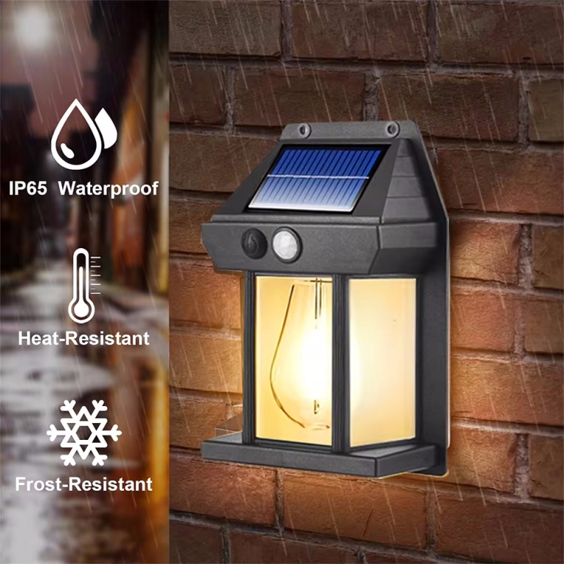 Outdoor Lighting Amazon - Applique Murale Solaire en Tungstène, Étanche