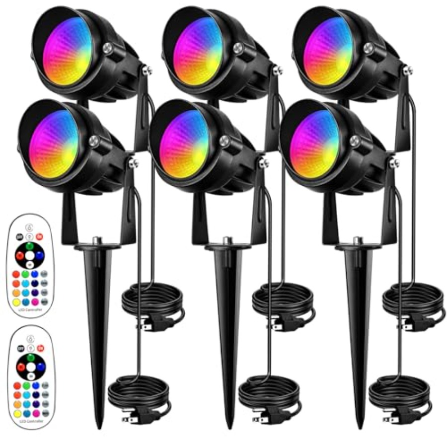 Color Changing Outdoor - Projecteurs d'extérieur RGB, projecteurs LED 10W