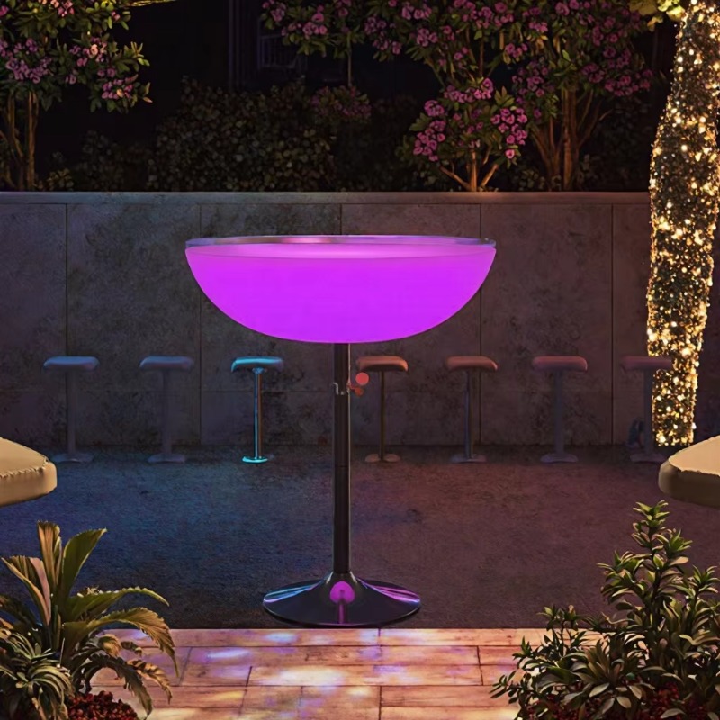 Outdoor Lighting Restaurant - Tables et chaises portables à barre