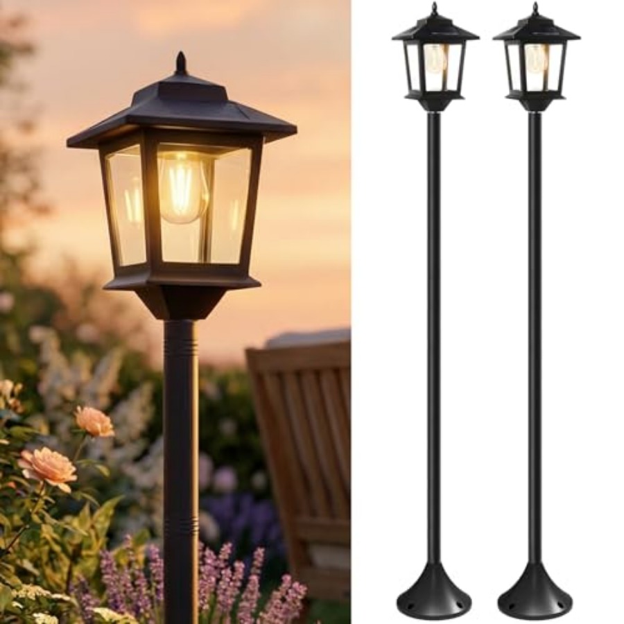 Outdoor Lighting Dusk To Dawn - Lampes solaires d'extérieur, lot de 2
