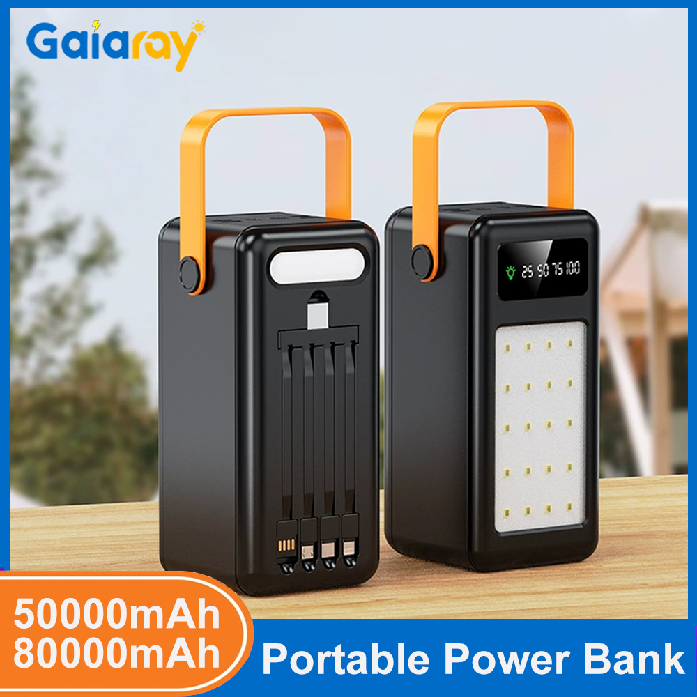 Outdoor Lighting Battery Powered - Banque d'alimentation portable 50000mAh 80000mAh, charge
