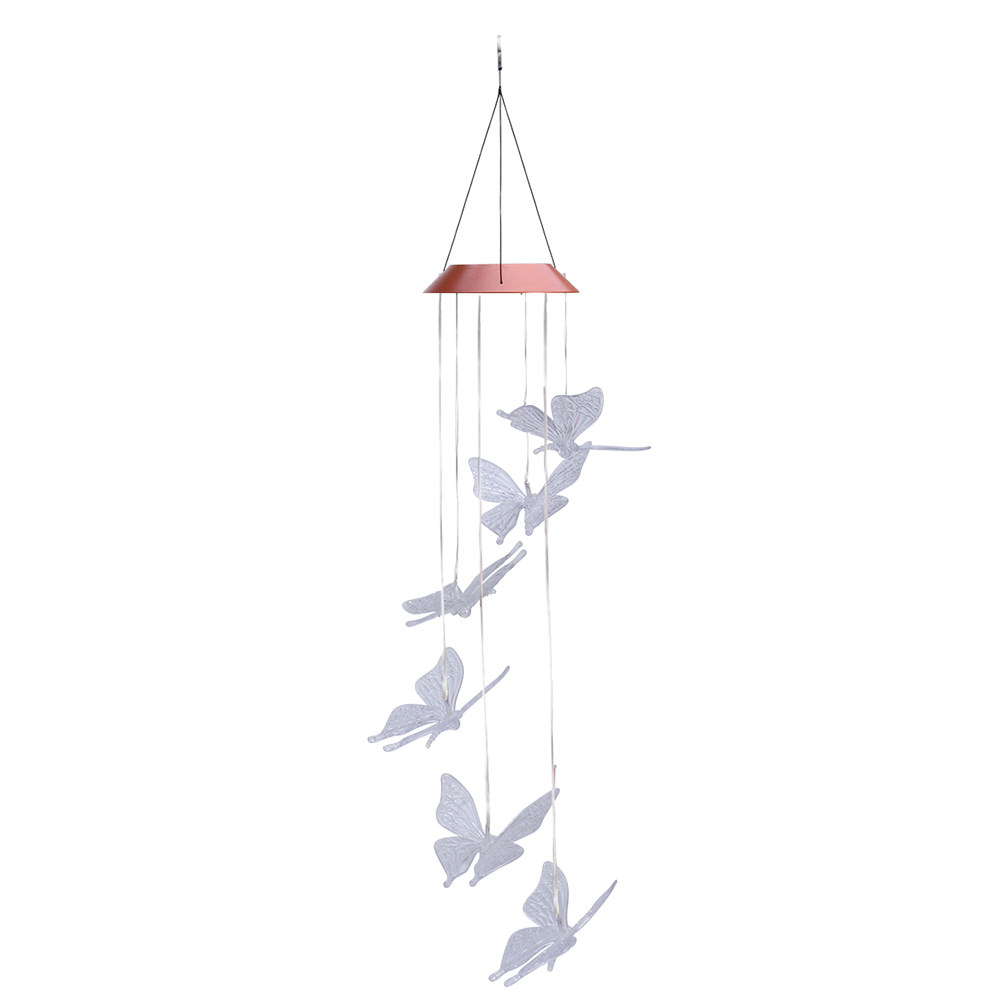 Color Changing Outdoor - Carillon solaire à LED transparent changeant