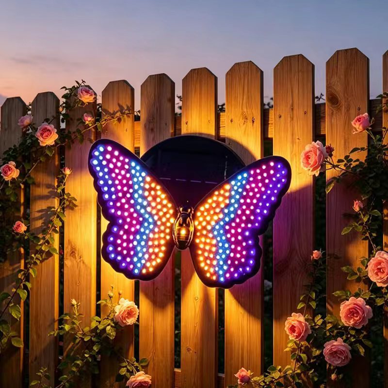 Color Changing Outdoor - Lampe murale solaire LED extérieure durable