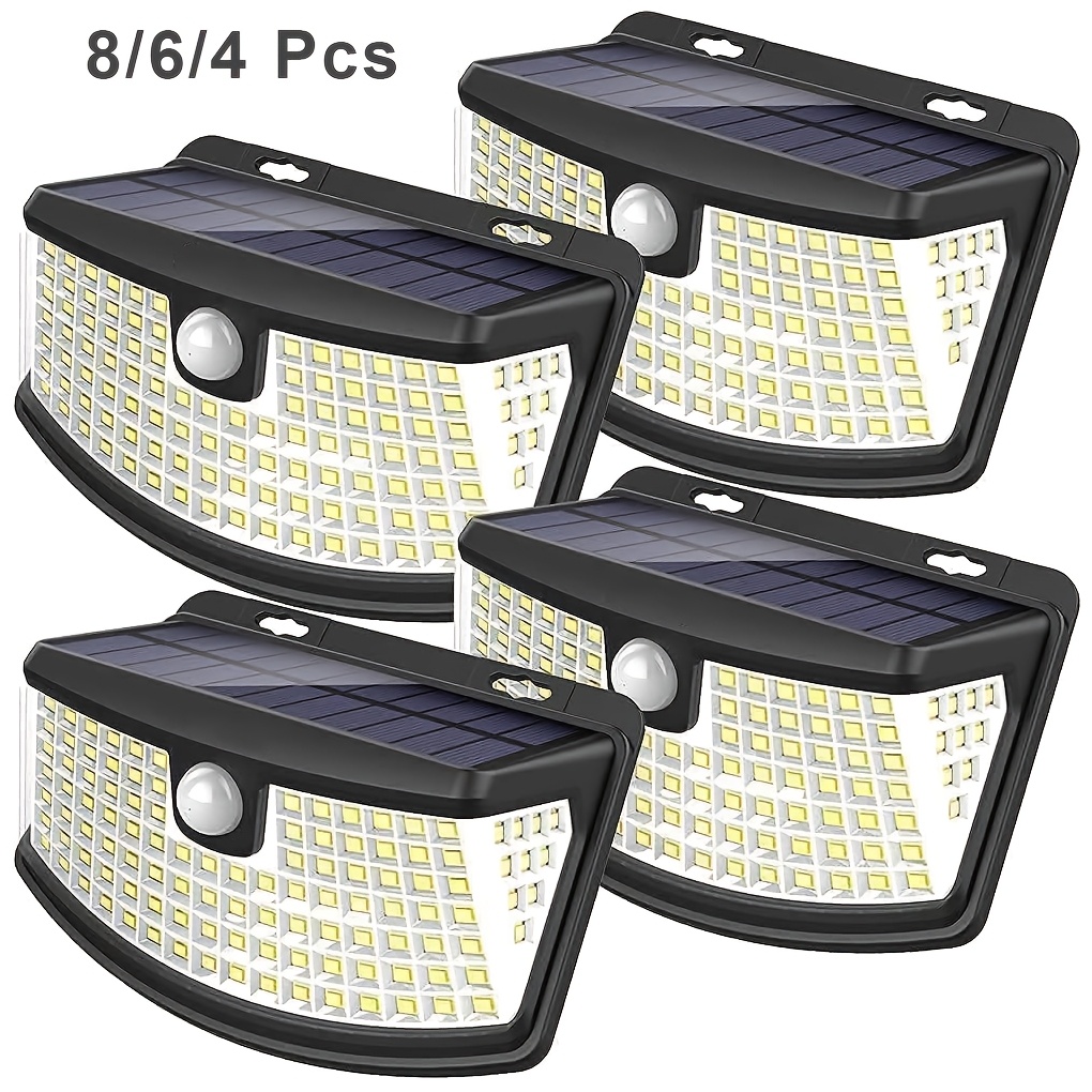 Outdoor Lighting With Sensor - 8/6/4 packs de lampes solaires à