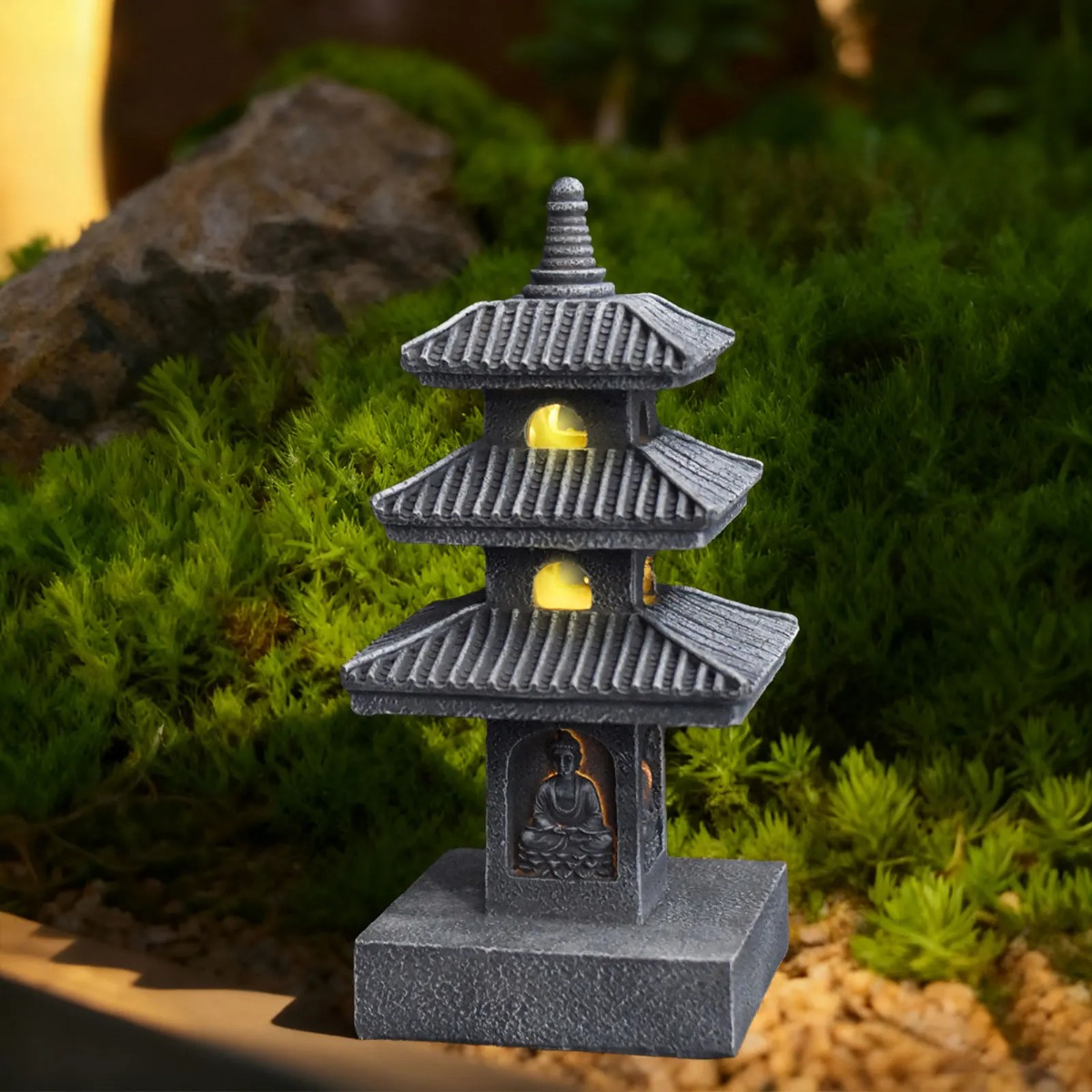 Outdoor Lighting Japanese - Lampes solaires de jardin, lanterne extérieure,