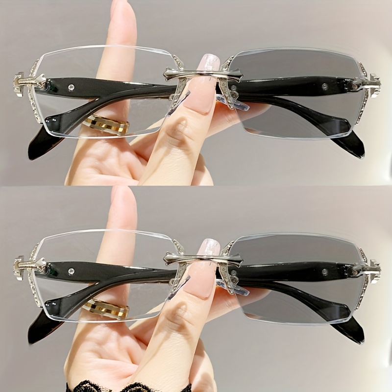 Color Changing Outdoor - Lunettes photochromiques en métal, 2 pièces,