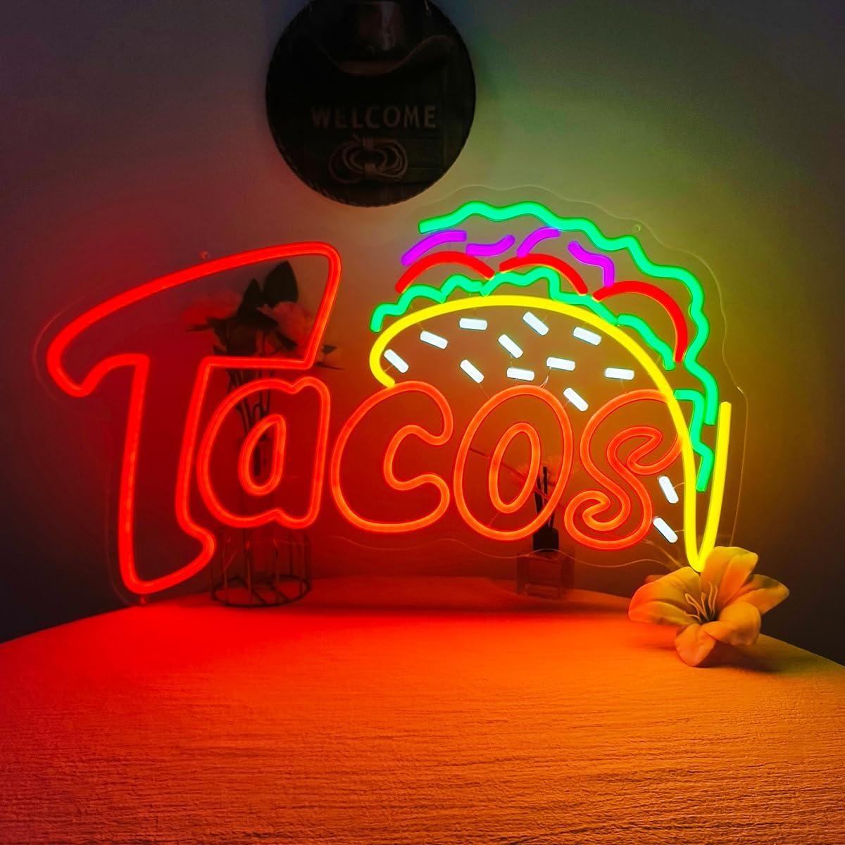 Enseigne néon LED Tacos, Lampe - Outdoor Lighting Restaurant avis et prix