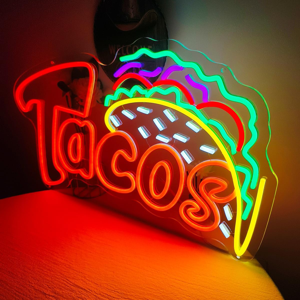 Enseigne néon LED Tacos, Lampe - Outdoor Lighting Restaurant avis et prix