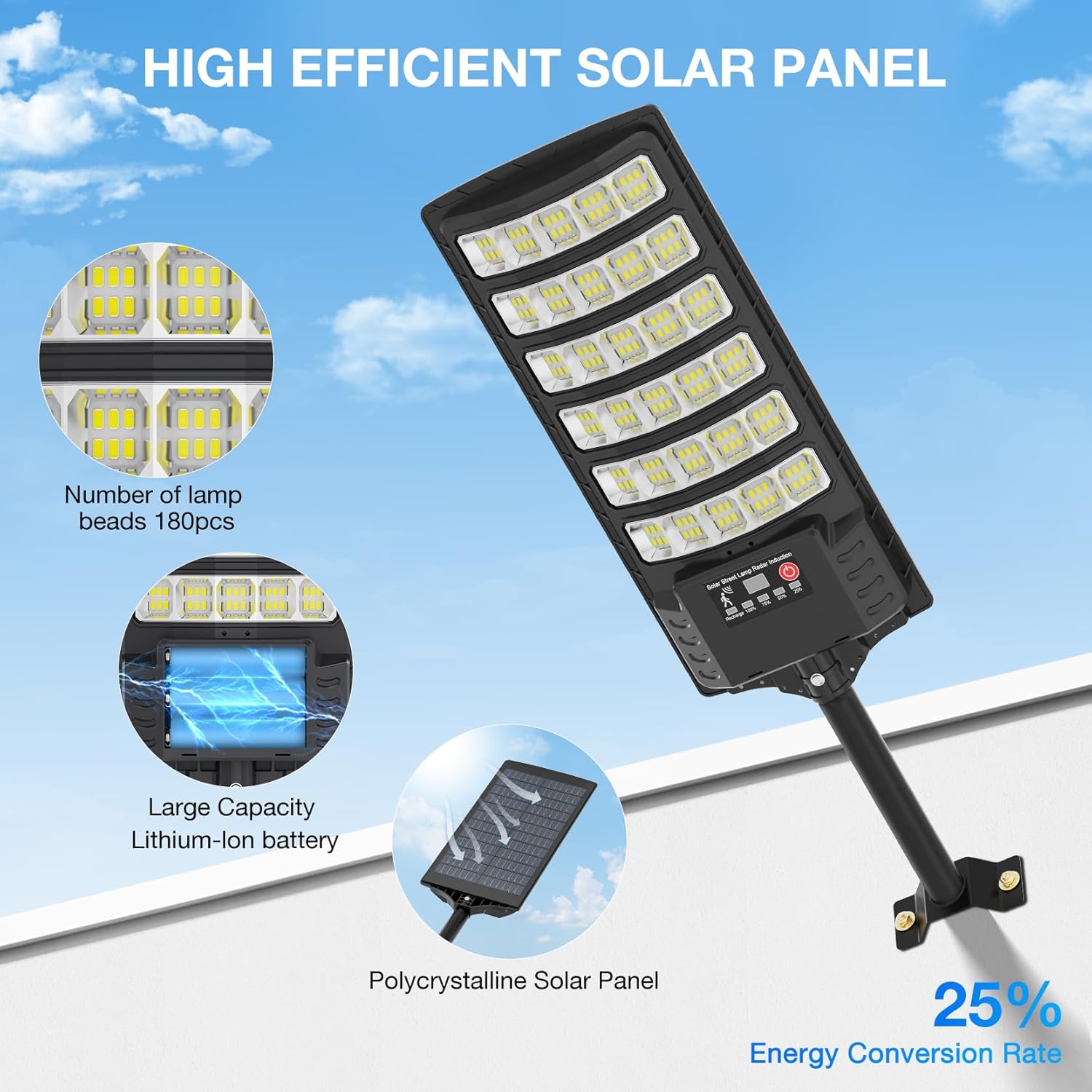 Lampadaire solaire avec suppor - Outdoor Lighting Dusk To Dawn avis et prix