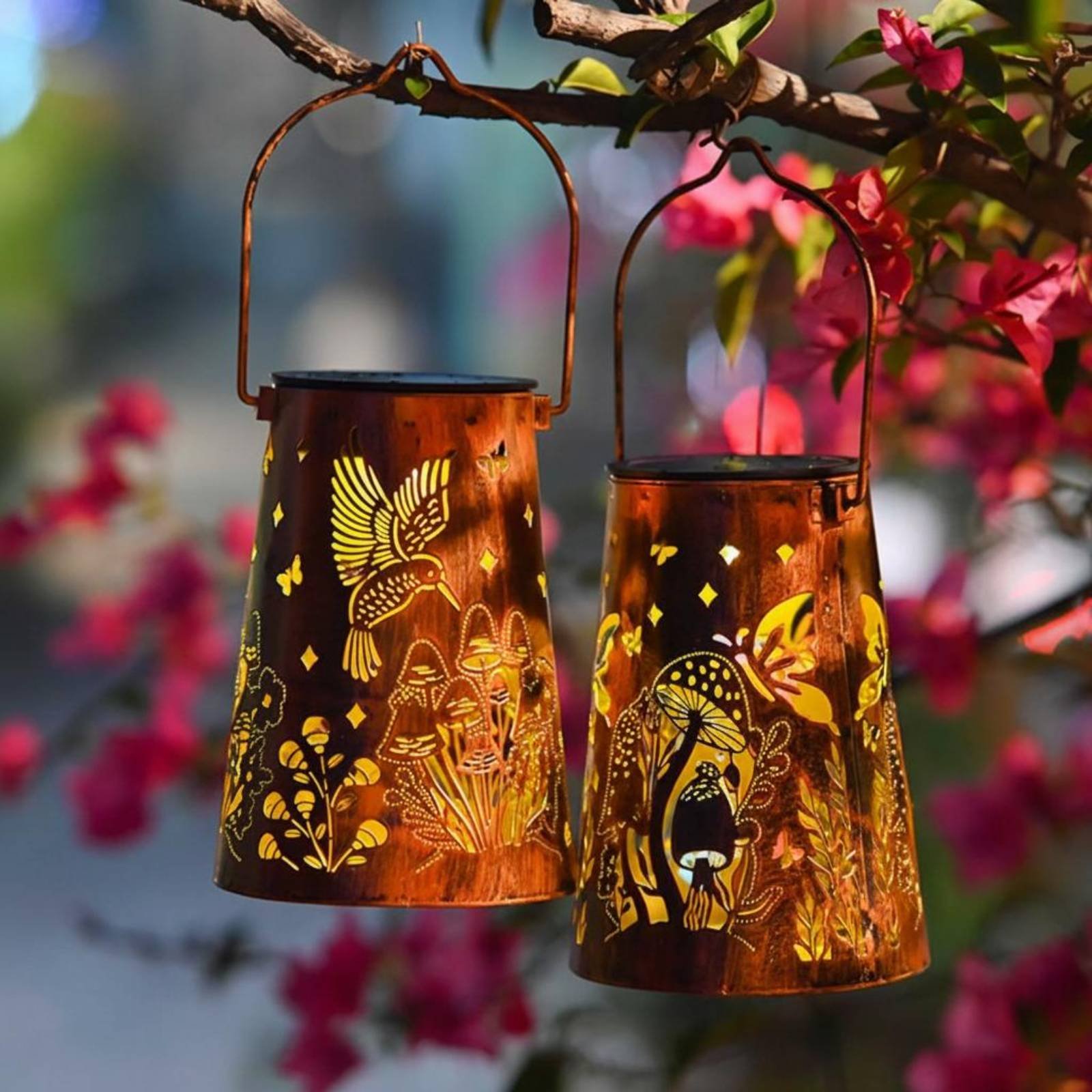 Lanterne de jardin à motif flo - Outdoor Lighting Battery Powered avis et prix