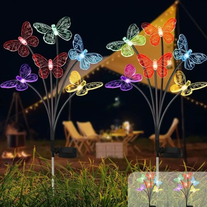 Lampes solaires en forme de pa - Outdoor Lighting Battery Powered avis et prix