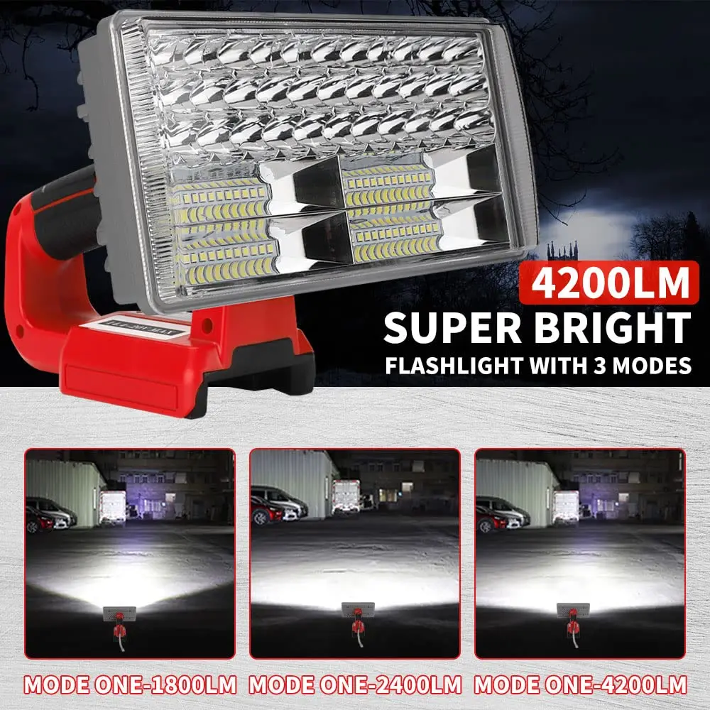Torche sans fil 40W, lampe de  - Outdoor Lighting Milwaukee avis et prix