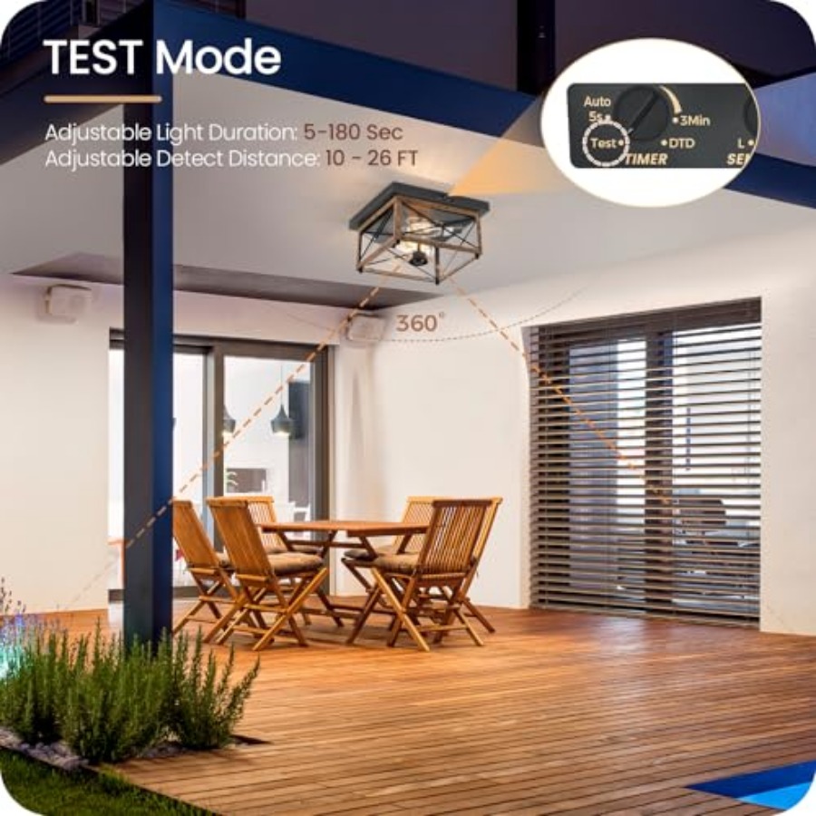 Plafonnier extérieur avec déte - Outdoor Lighting With Sensor avis et prix