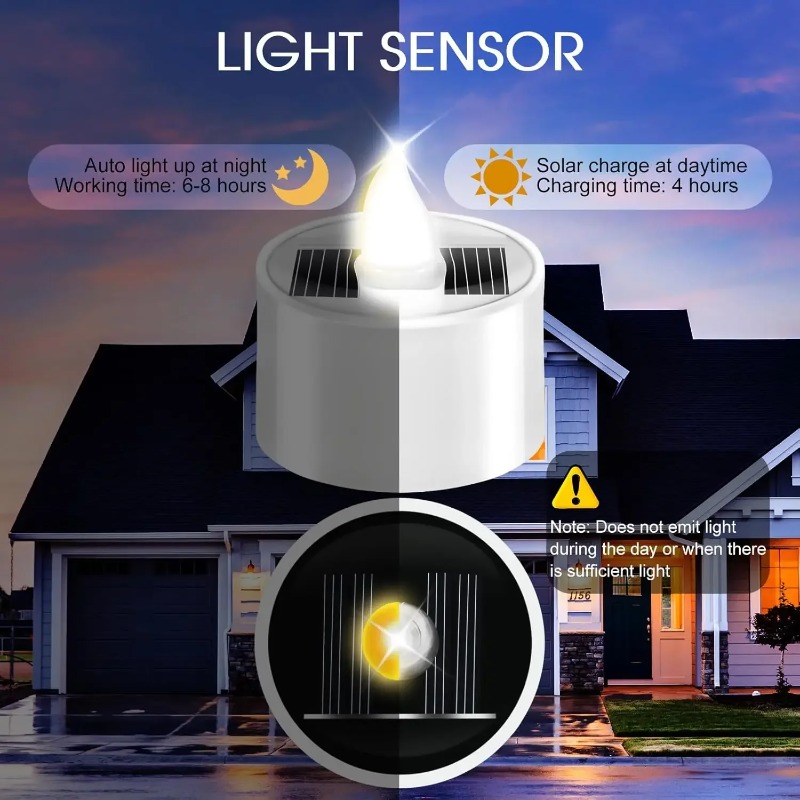 Bougies LED solaires sans flam - Outdoor Lighting Dusk To Dawn avis et prix