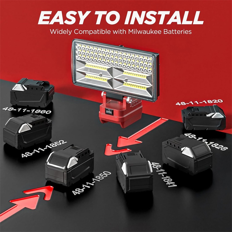 Lampe de travail LED portative - Outdoor Lighting Milwaukee avis et prix