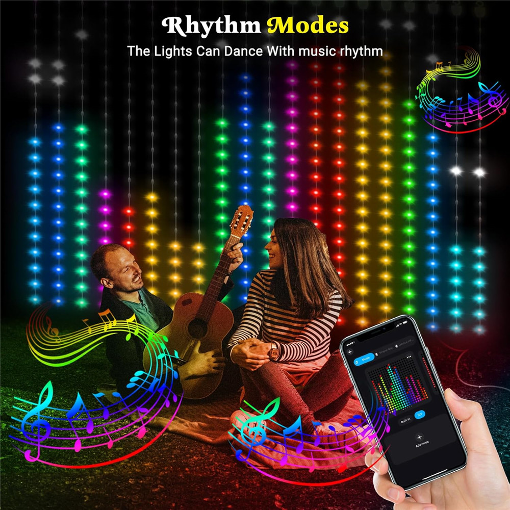 Rideau lumineux intelligent à  - Outdoor Lighting Remote Control avis et prix