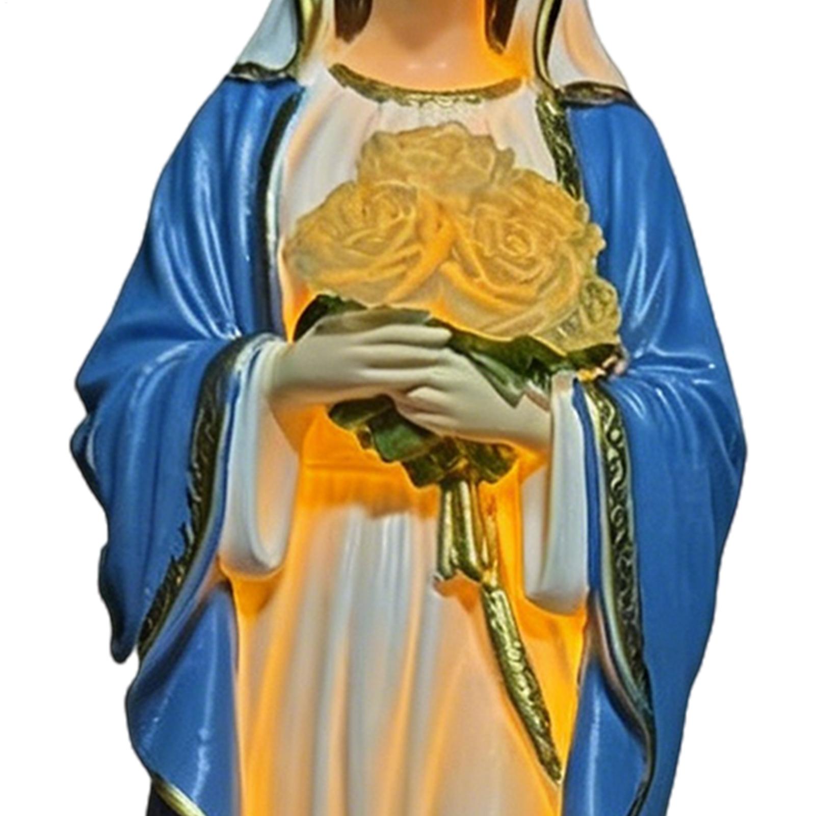 Statue solaire de la Vierge Ma - Outdoor Lighting Battery Powered avis et prix