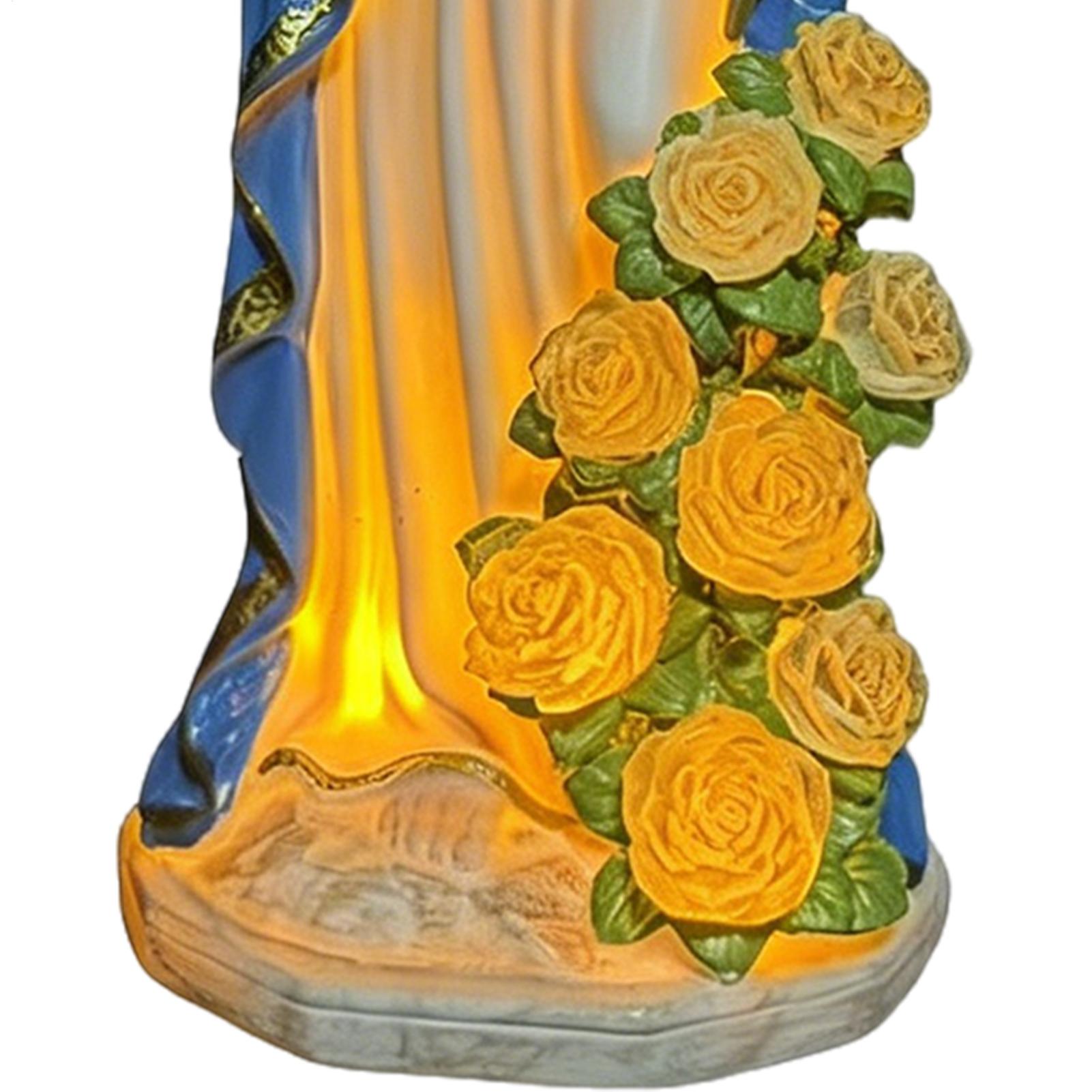 Statue solaire de la Vierge Ma - Outdoor Lighting Battery Powered avis et prix