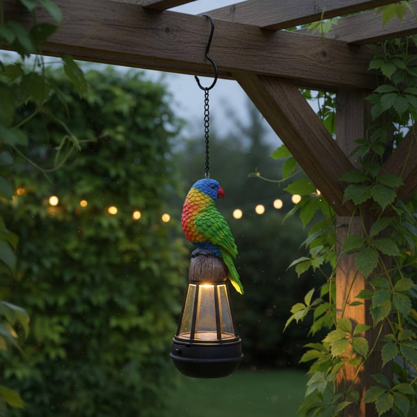Lampe solaire suspendue en for - Outdoor Lighting Modern avis et prix