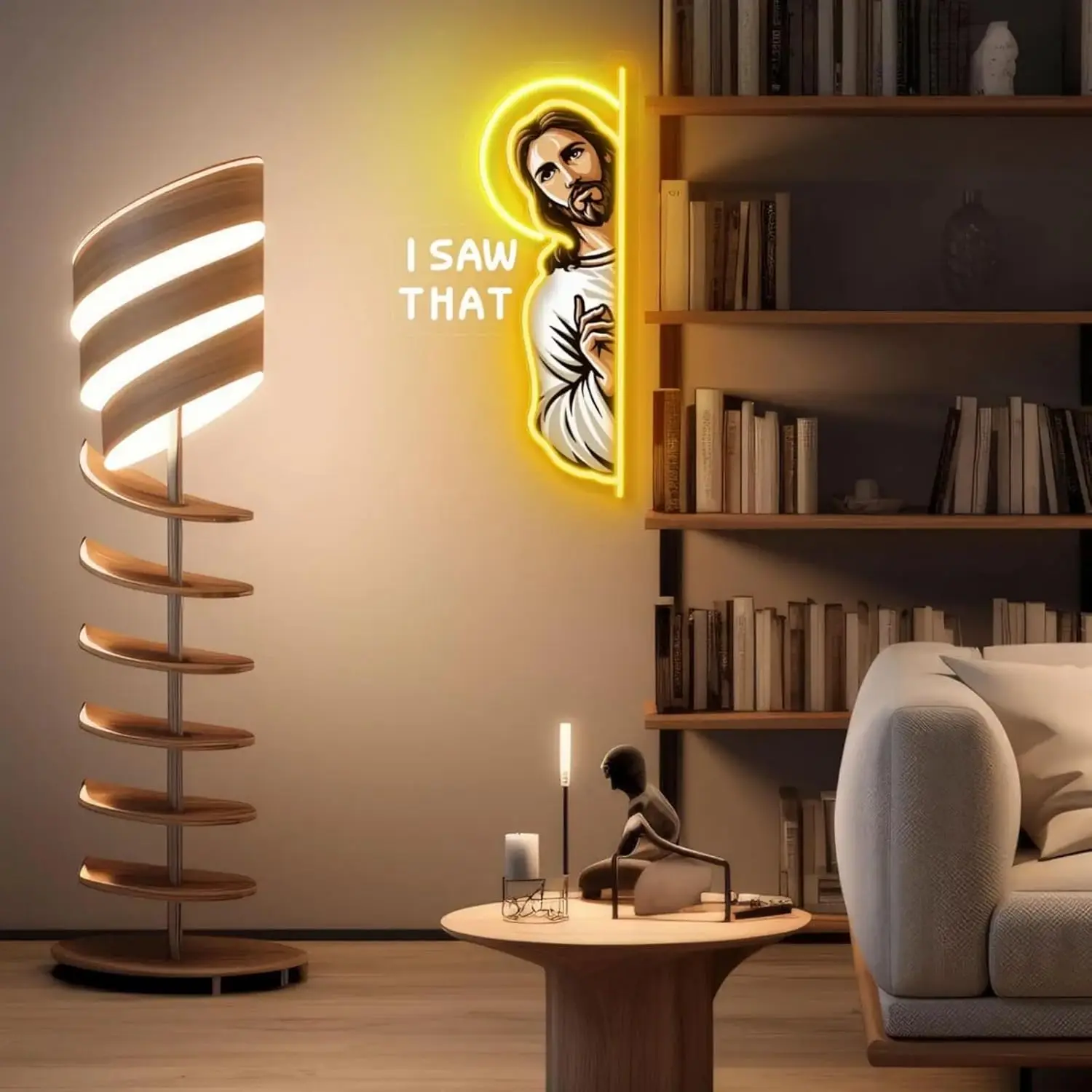 Enseigne néon LED Jésus « I Sa - Outdoor Lighting Restaurant avis et prix