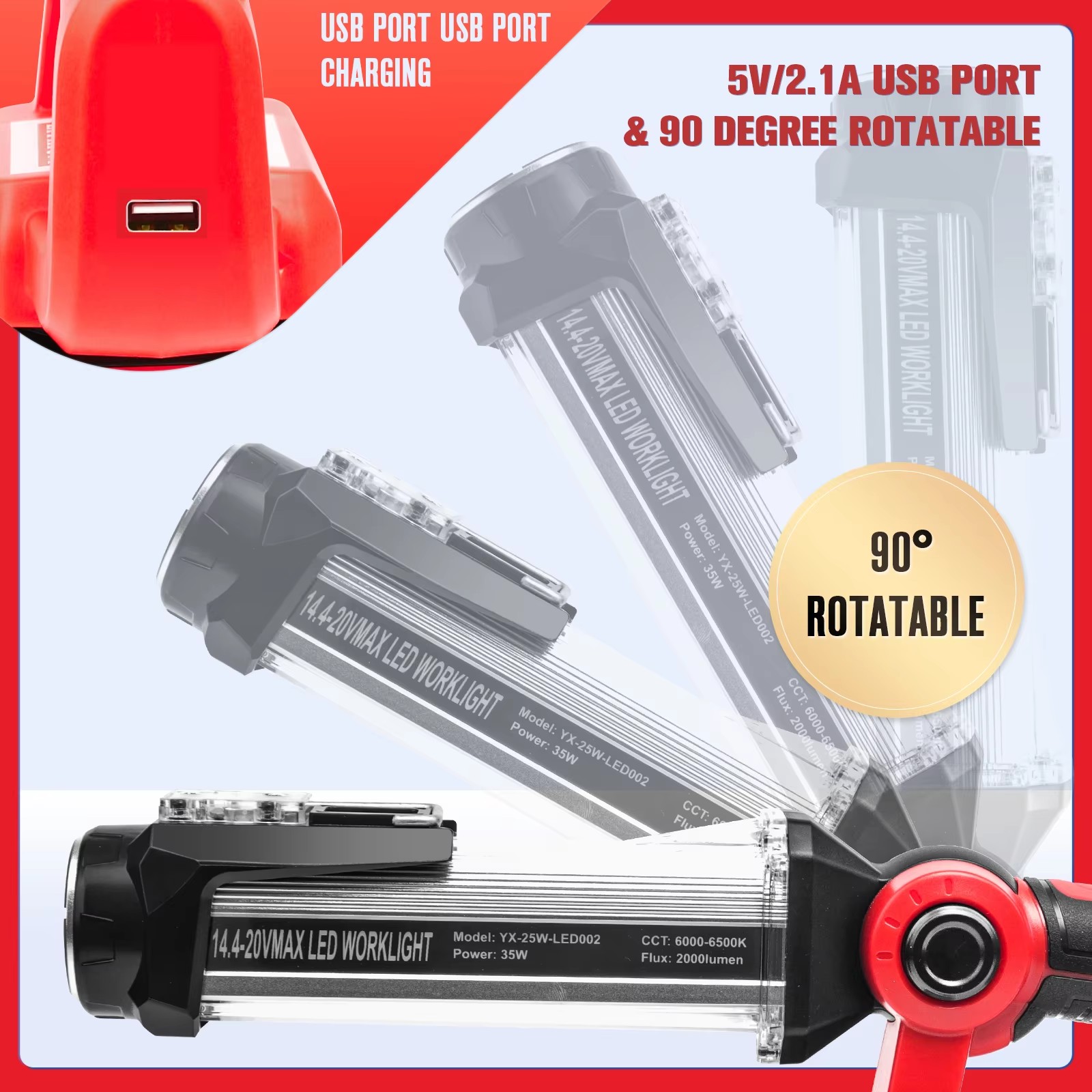 Lampe de travail LED sans fil  - Outdoor Lighting Milwaukee avis et prix