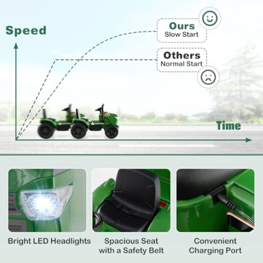 Tracteur à pédales avec remorq - Outdoor Lighting Remote Control avis et prix