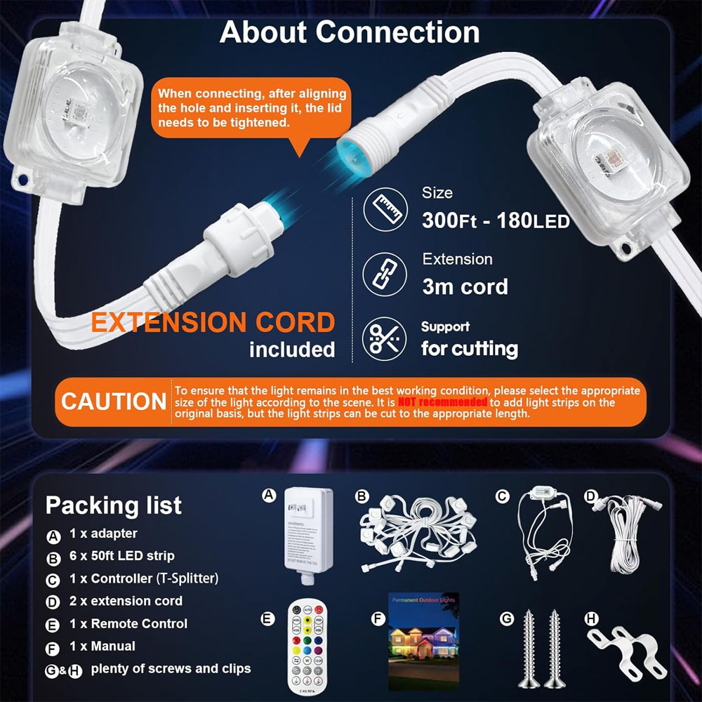 Lumières de gouttière extérieu - Outdoor Lighting Remote Control avis et prix
